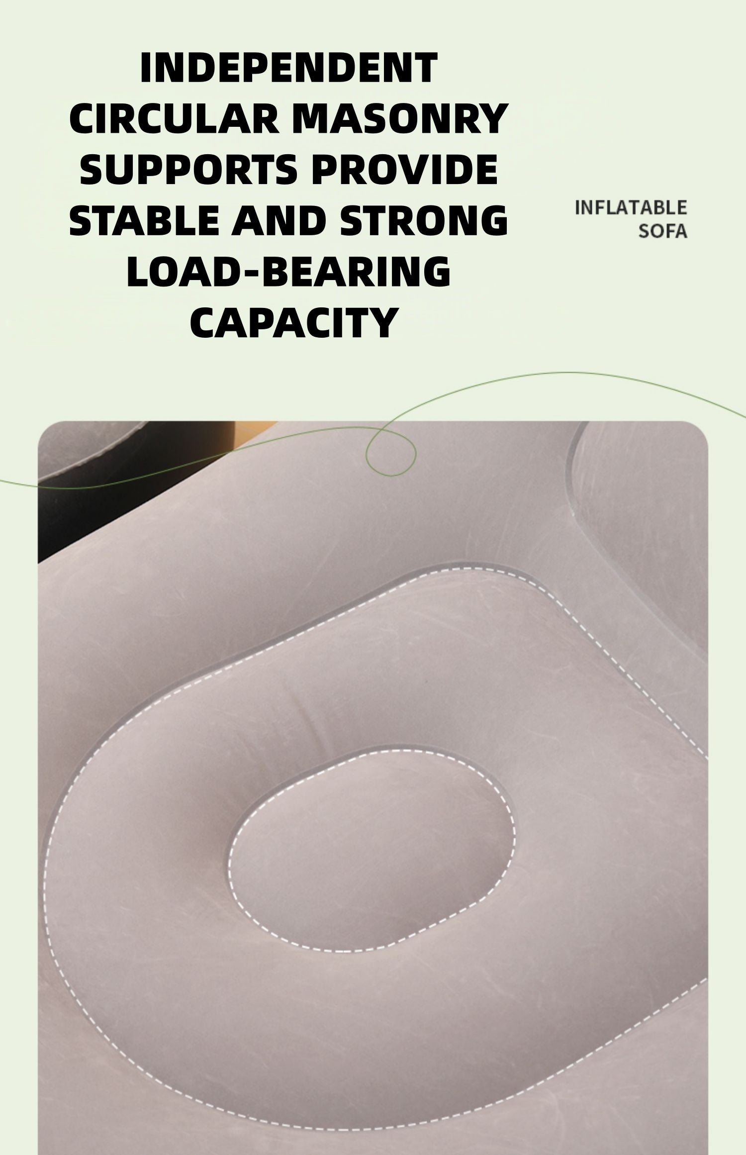 Outdoor inflatable sofa for home use