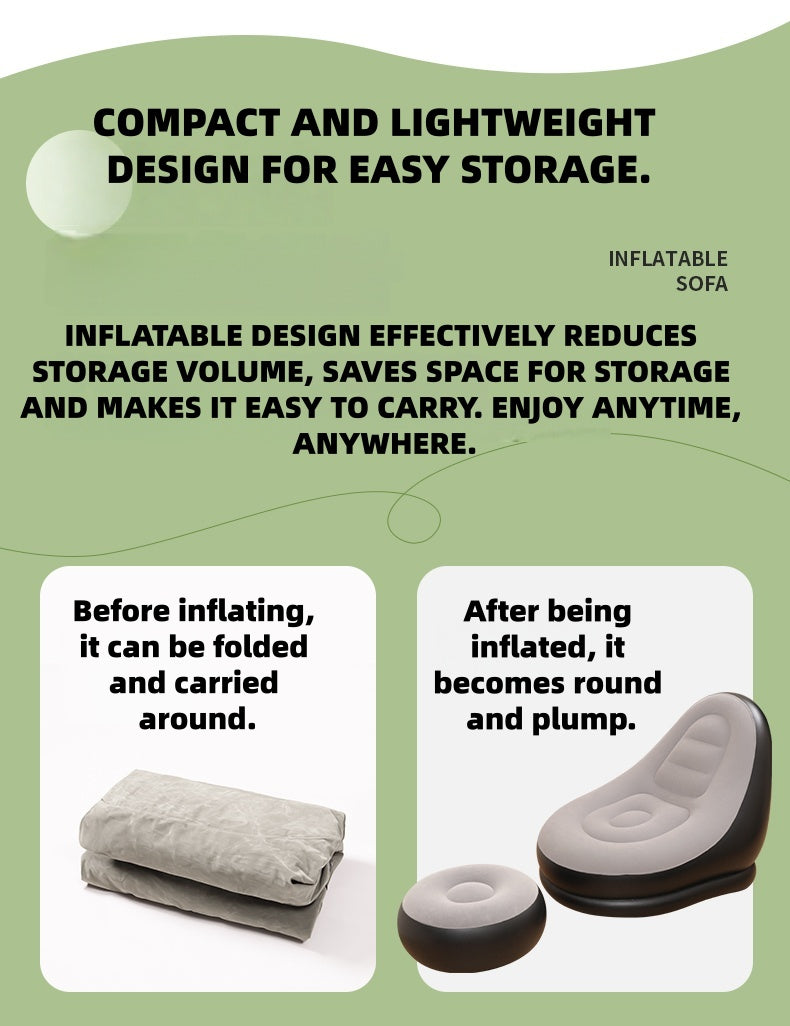 Outdoor inflatable sofa for home use