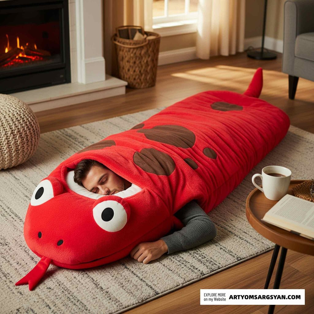 Snake-shaped Sleeping Bag | Practical, Fun & Incredibly Cozy|Enjoy every single sleep