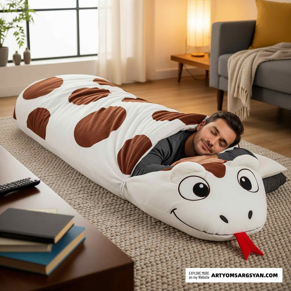 Snake-shaped Sleeping Bag | Practical, Fun & Incredibly Cozy|Enjoy every single sleep