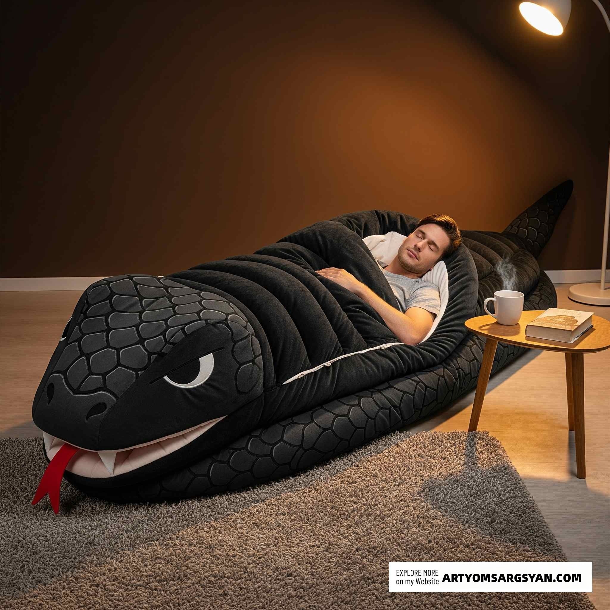Snake-shaped Sleeping Bag | Practical, Fun & Incredibly Cozy|Enjoy every single sleep