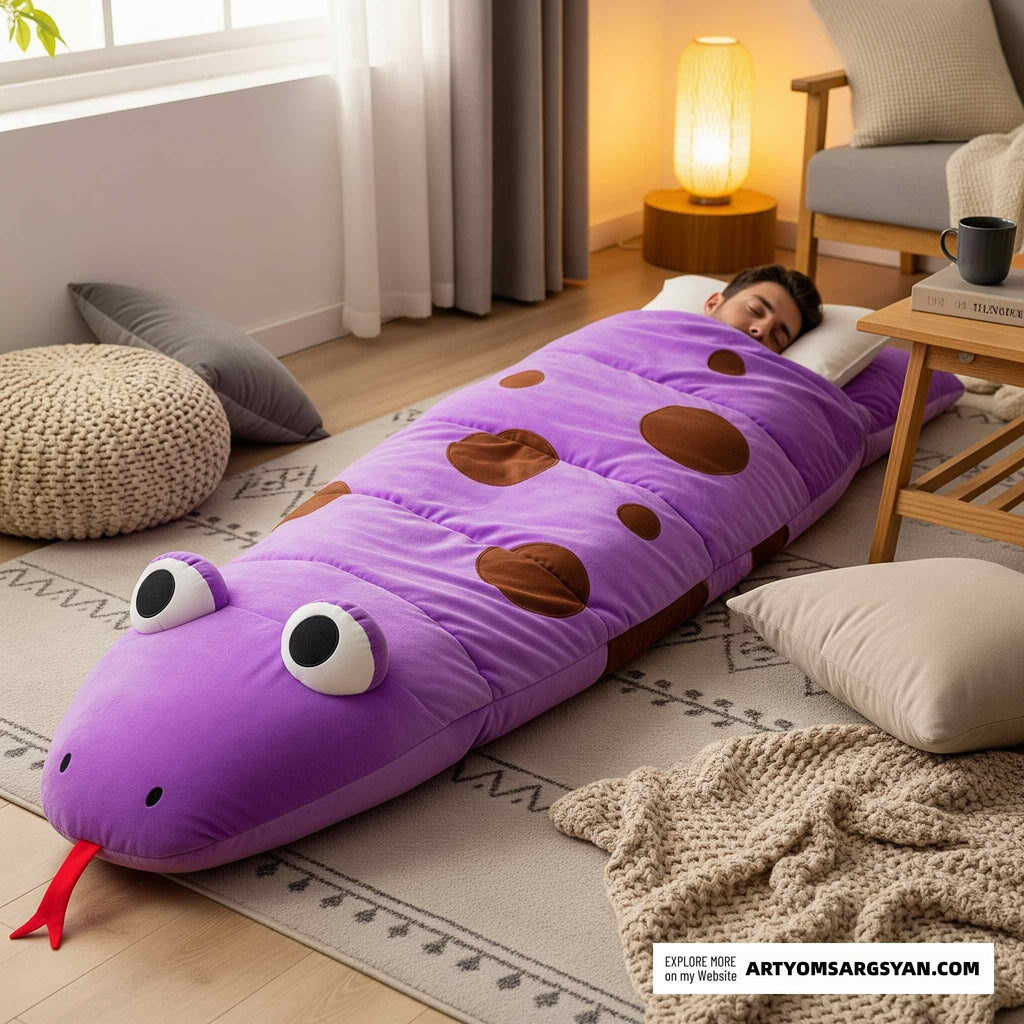 Snake-shaped Sleeping Bag | Practical, Fun & Incredibly Cozy|Enjoy every single sleep