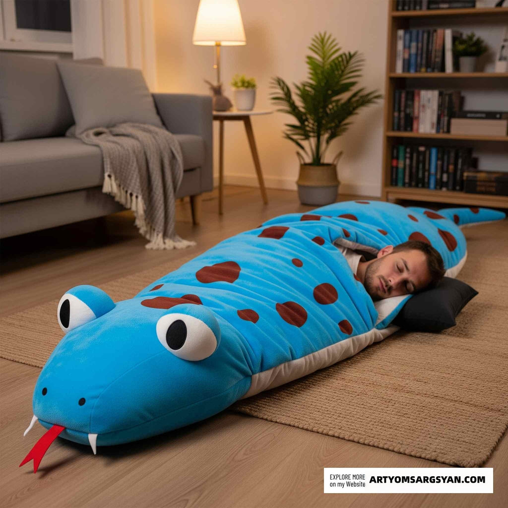 Snake-shaped Sleeping Bag | Practical, Fun & Incredibly Cozy|Enjoy every single sleep
