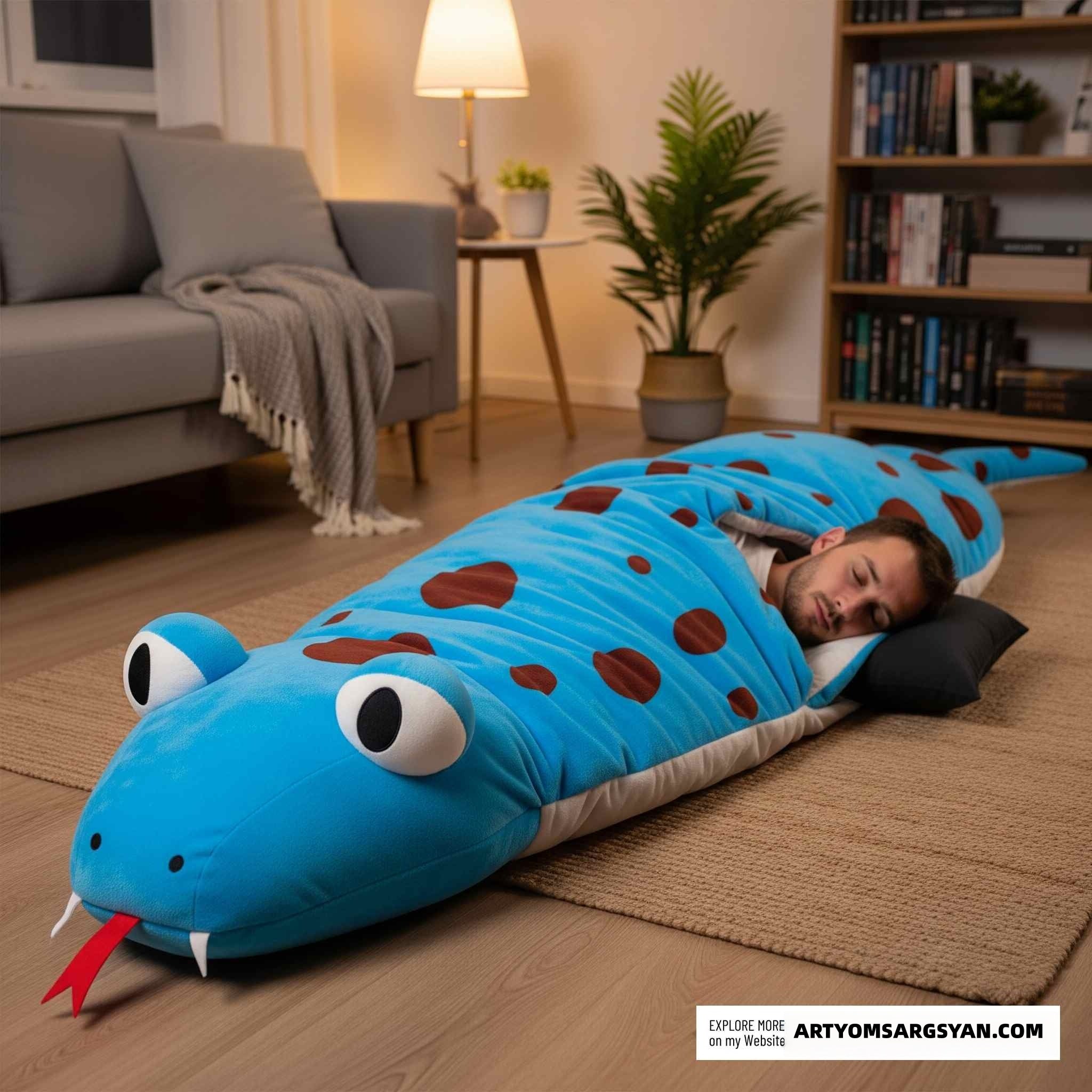 Snake-shaped Sleeping Bag | Practical, Fun & Incredibly Cozy|Enjoy every single sleep