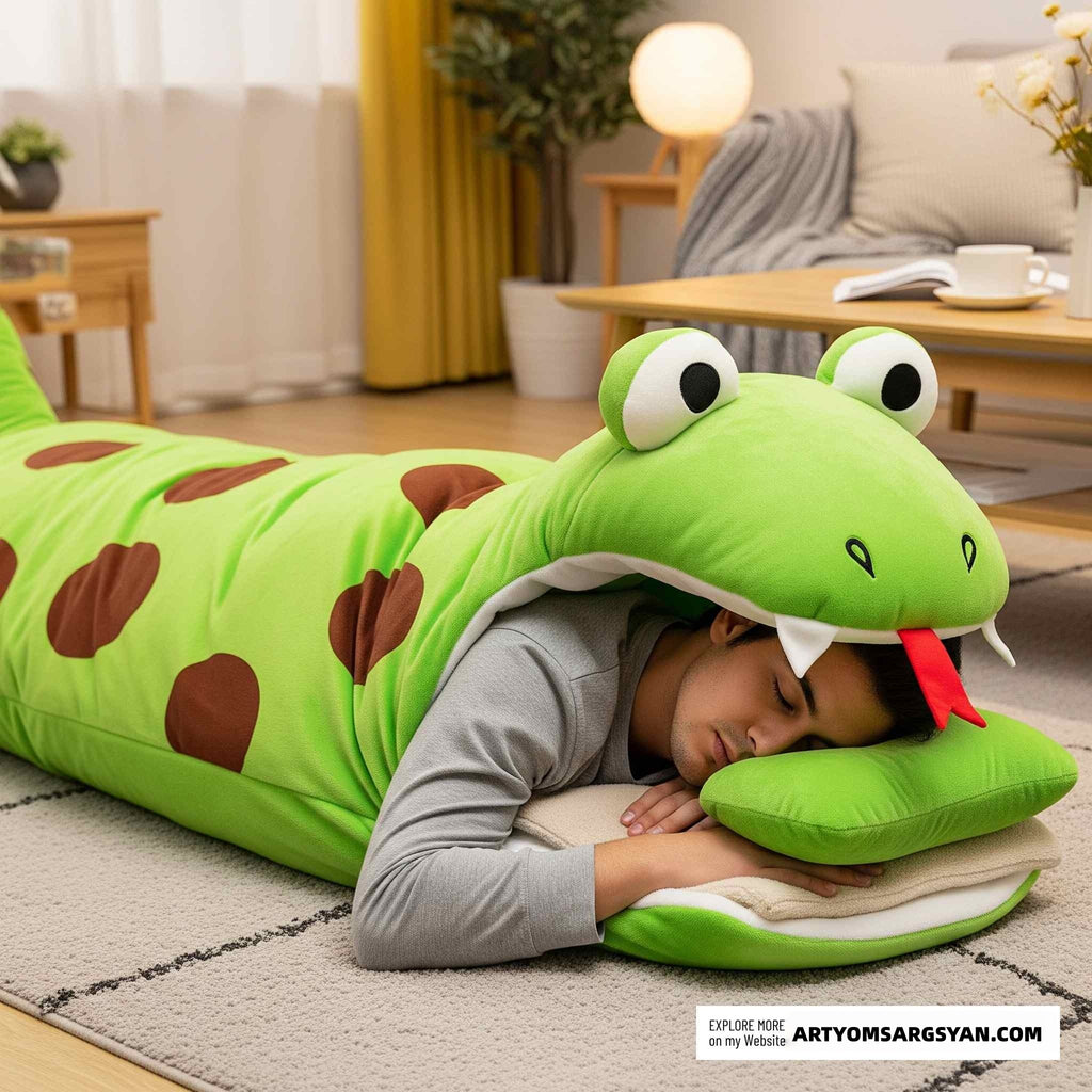 Snake-shaped Sleeping Bag | Practical, Fun & Incredibly Cozy|Enjoy every single sleep