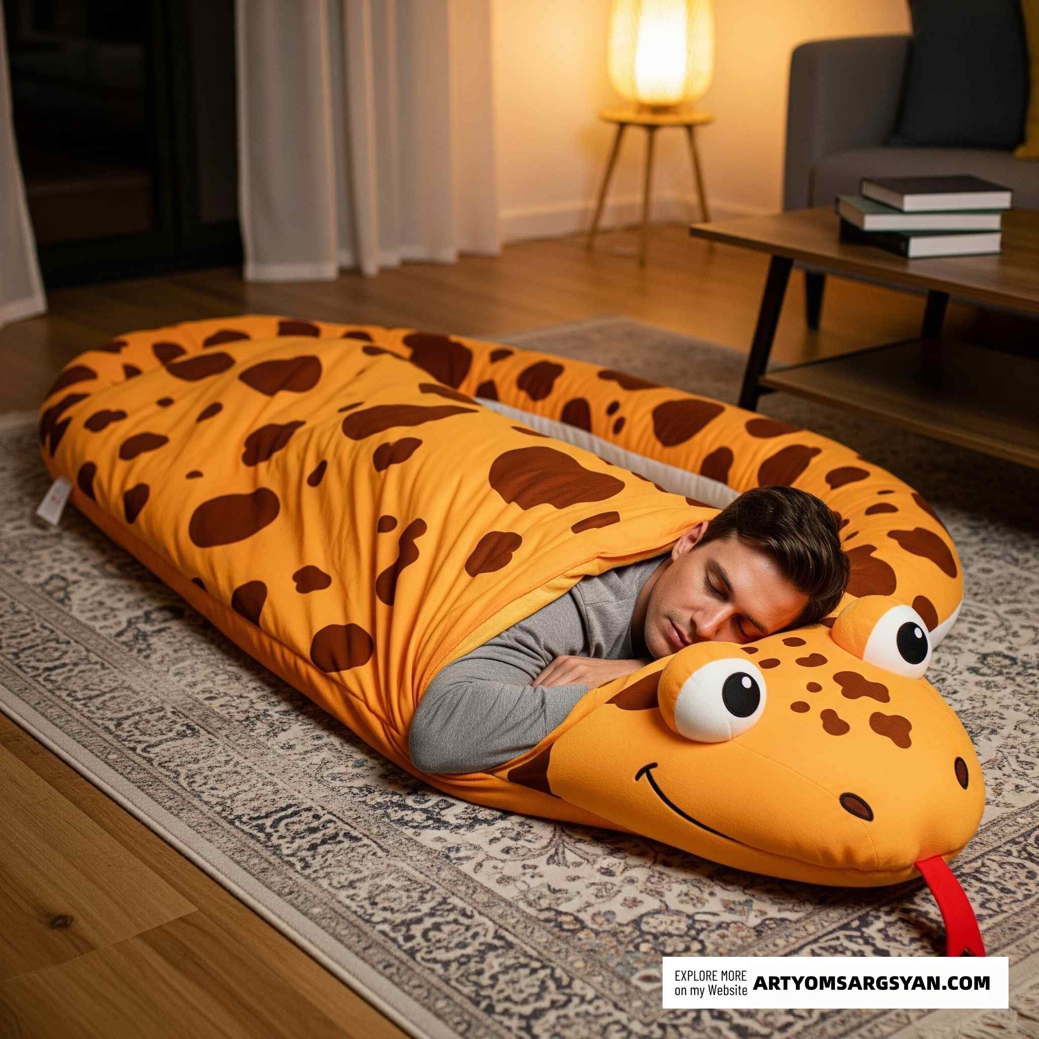 Snake-shaped Sleeping Bag | Practical, Fun & Incredibly Cozy|Enjoy every single sleep