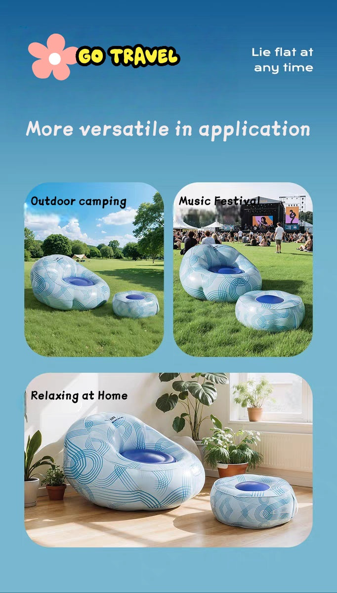 Self-inflating petal sofa The top choice for both indoor and outdoor activities